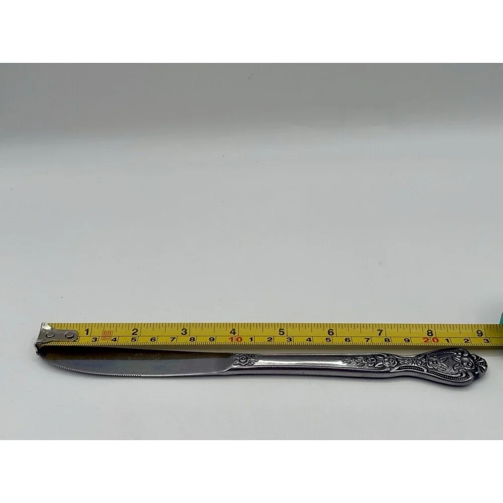 Vintage 1847 Roger Bros Silver-plate Dinner Knives Normandy Pattern Set of 11